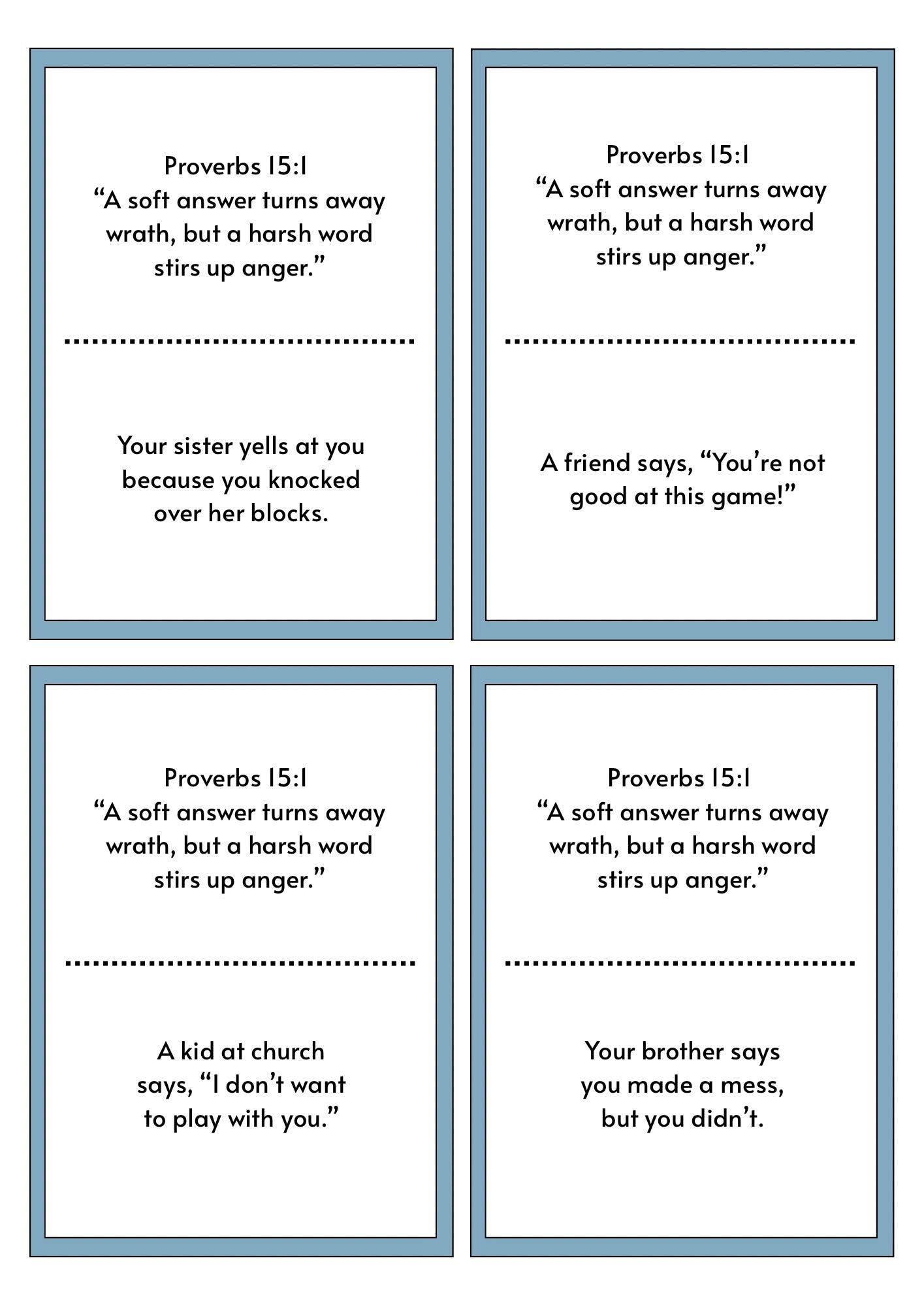 What’s That Verse? – Proverbs 15:1