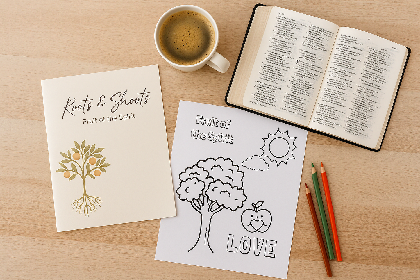 Roots & Shoots: Fruit of the Spirit (11 Day Devotional for Moms + Kids)