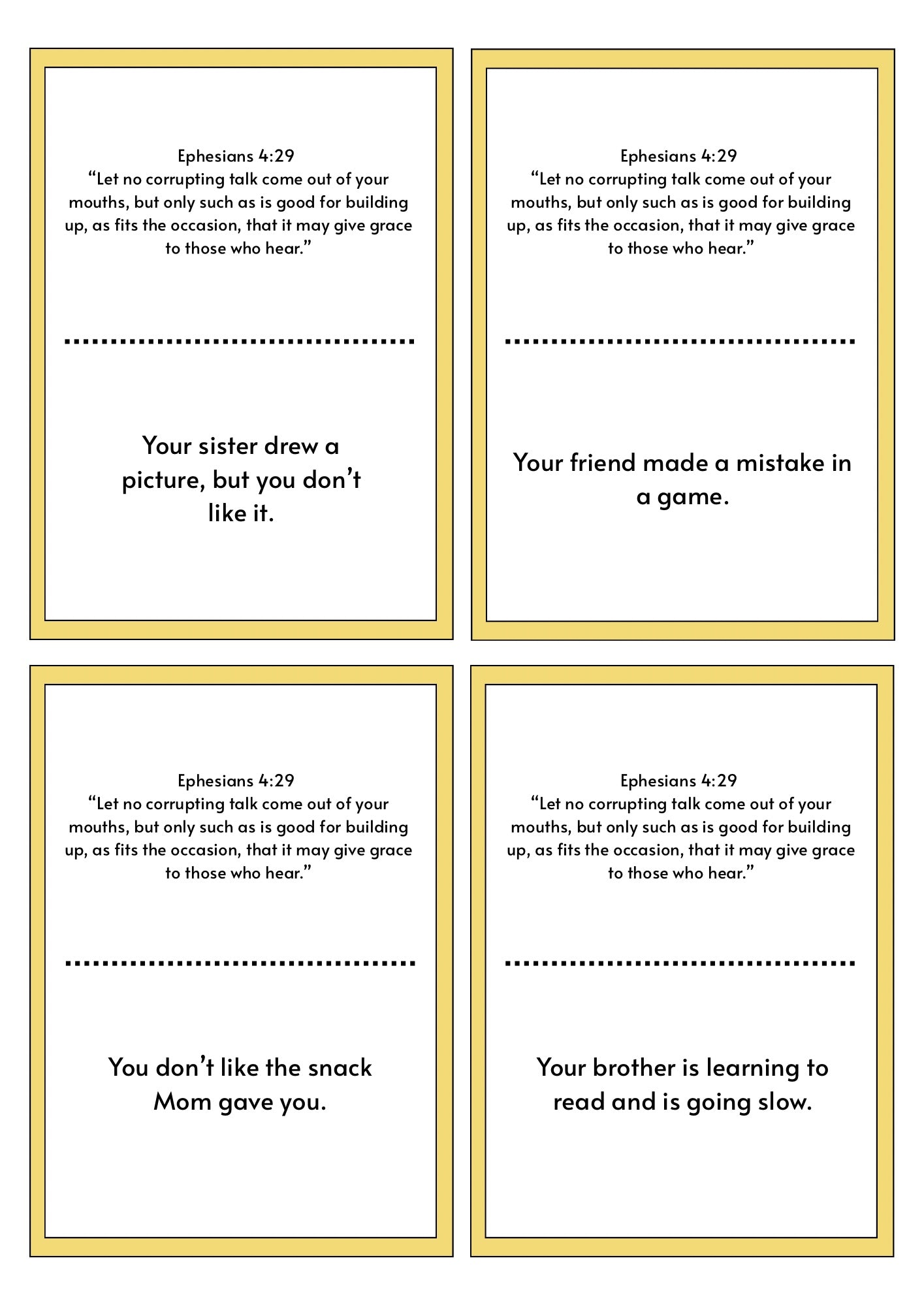 What’s That Verse? – Ephesians 4:29