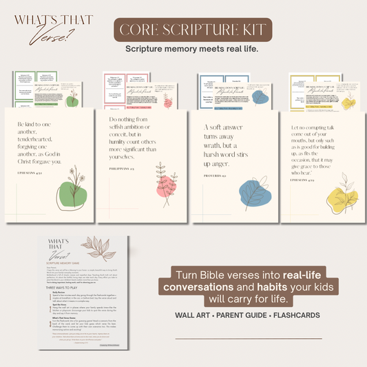 What’s That Verse? – Core Scripture Bundle (4 Kits in 1)